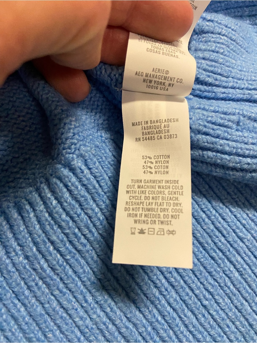 Aerie Softest Luxe Crew Sweater Blue Dachshund Dog Graphic S pullover oversized - Picture 8 of 9